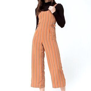 NWT Gypsies & Moondust Striped Romper Jumpsuit XS Retro Wide Leg Boho Streetwear